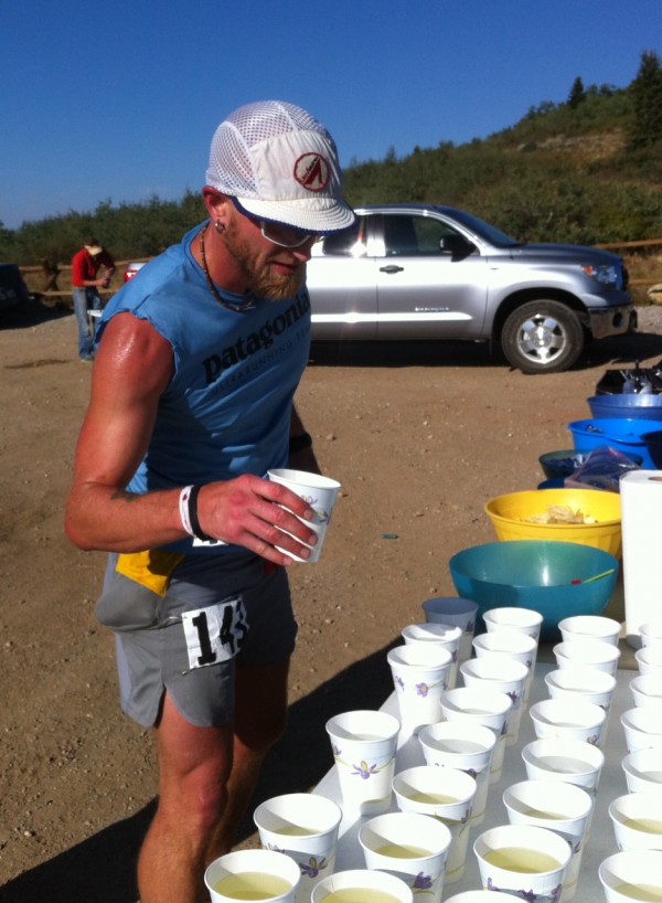 Jeff Browning at Mile 24 aid station