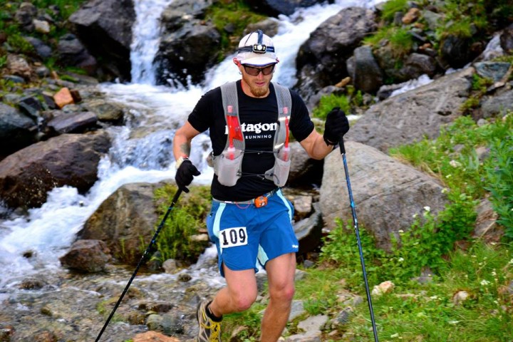 Climbing up Grouse Gulch right before the storm. Photo by iRunFar.com
