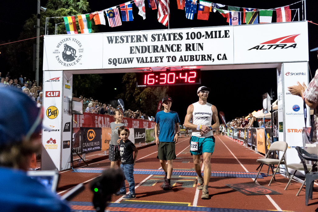 Crossing the finish line with my 3 kids. Photo by Matt Trappe.