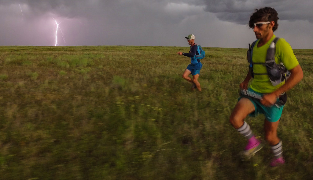 Jesse and I hope to outrun the storm on day 3 of our Owyhee Canyonlands adventure. Photo by Jonathan Byers.